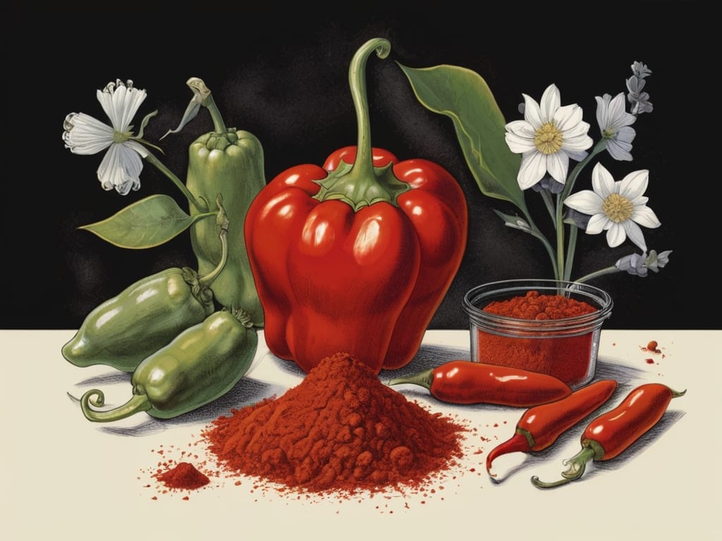 Red pepper seasoning.
